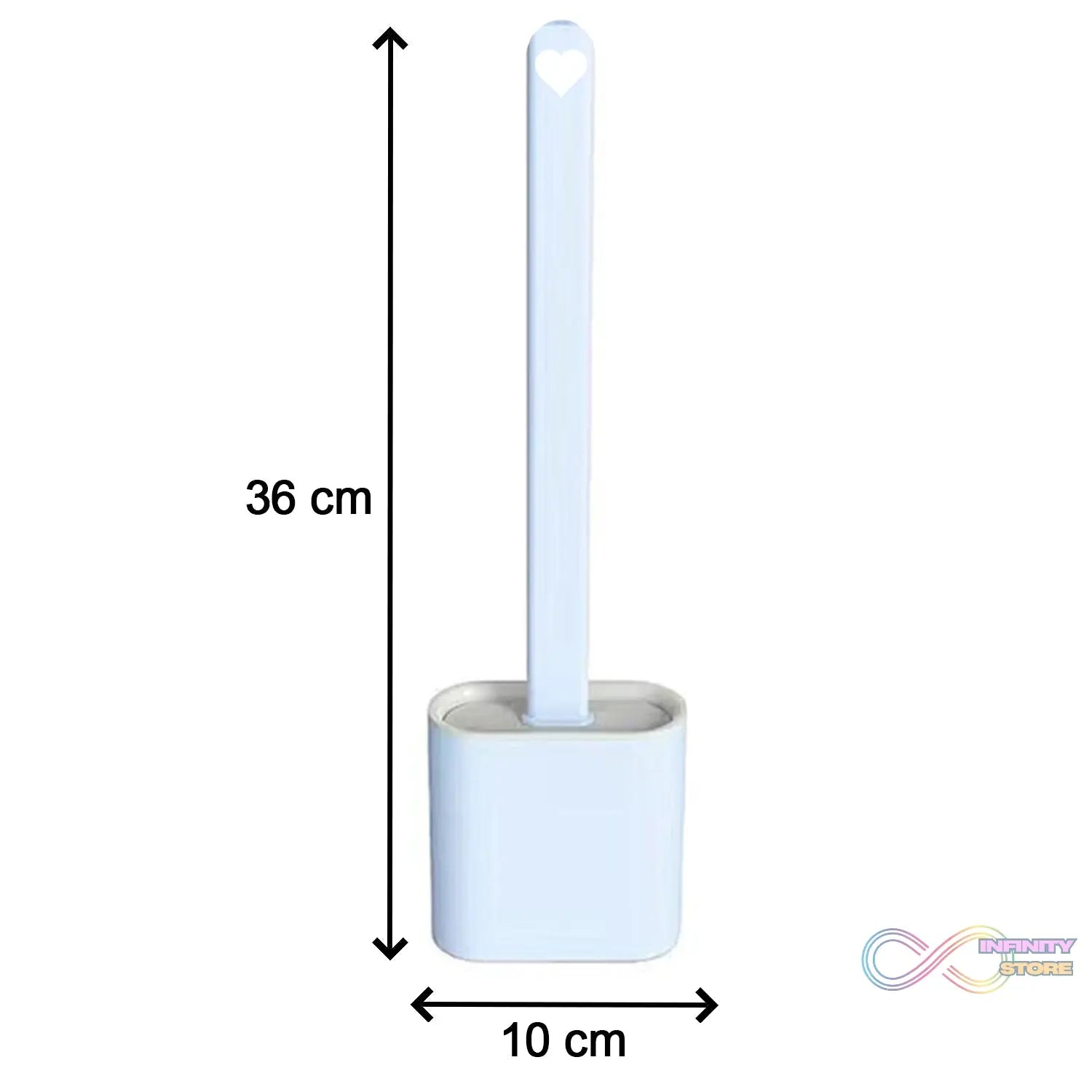 High-quality silicone toilet brush with holder stand for convenient use