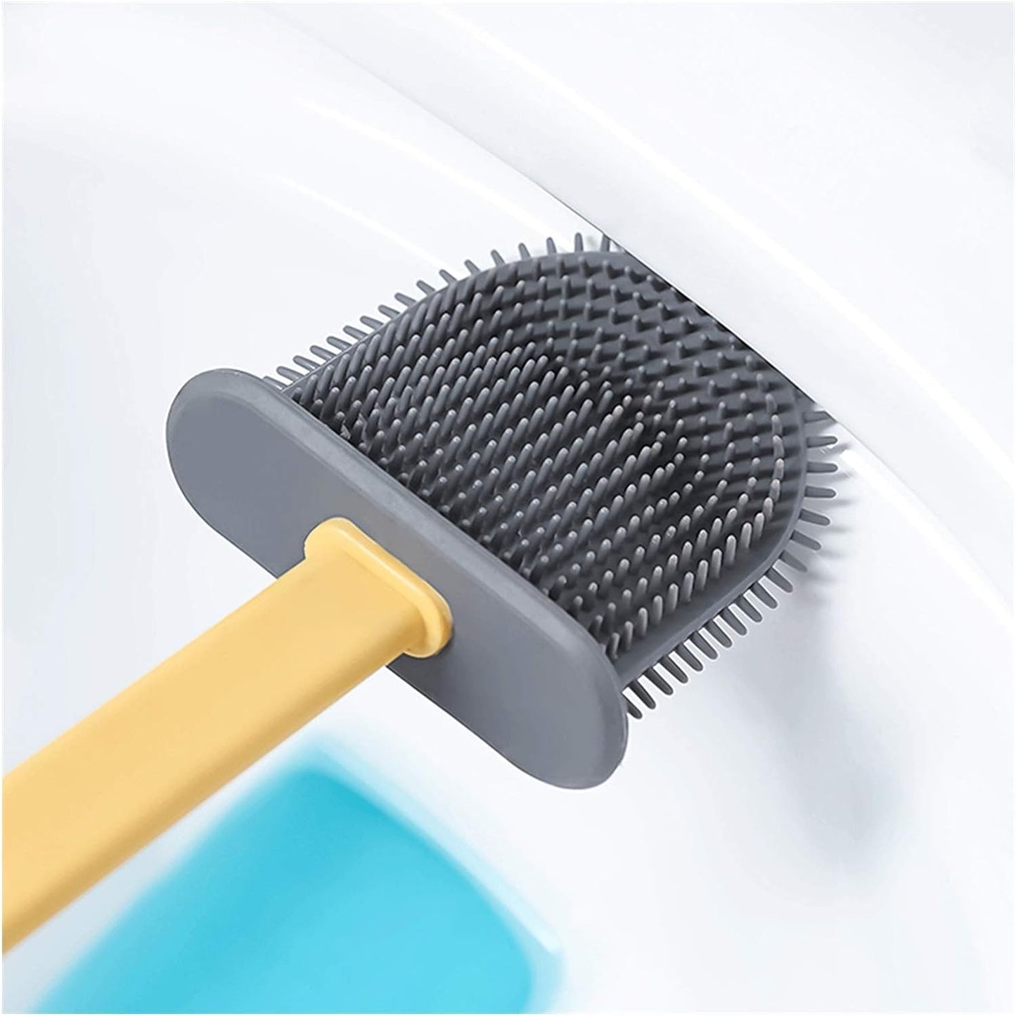 Silicone Toilet Brush with Holder (Without Box) - infinityexculsivestore.com