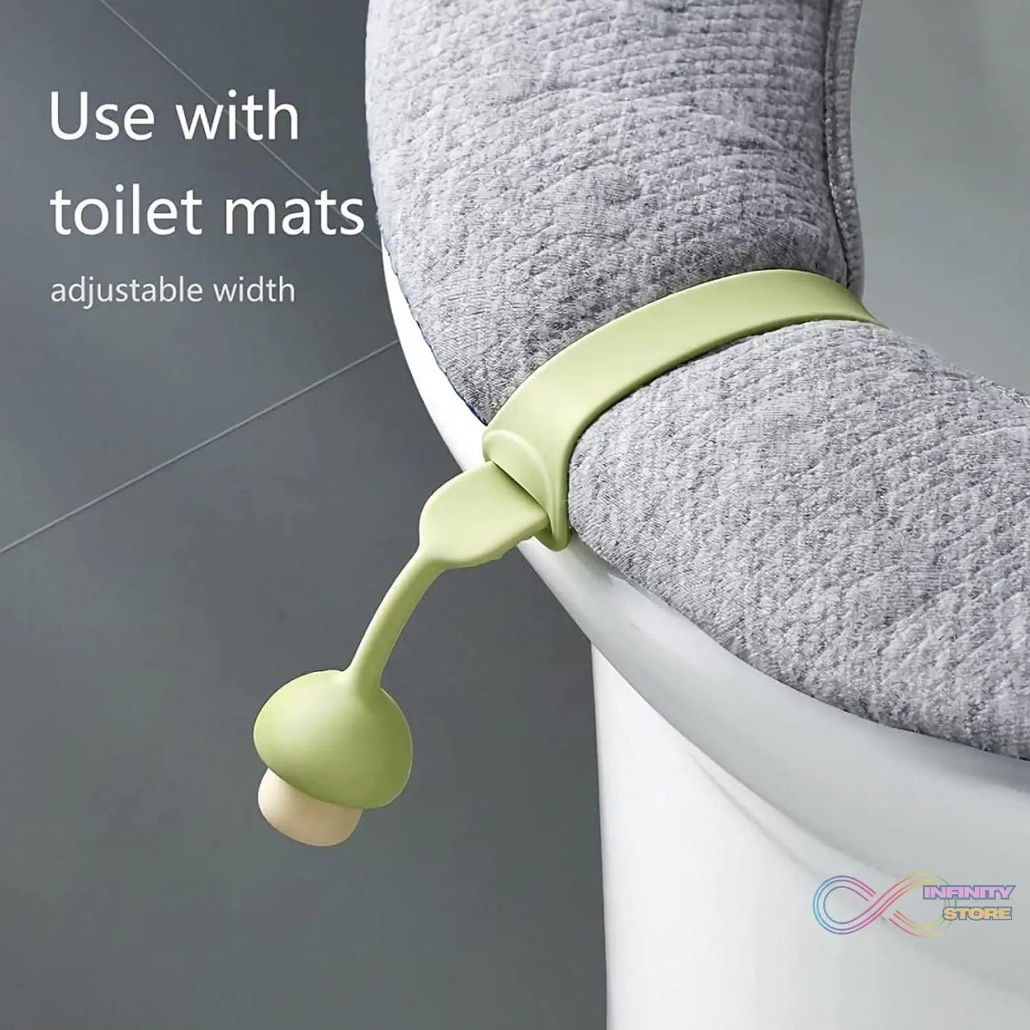 Silicone Toilet Seat Lifter Band (1 Pc) - infinityexculsivestore.com