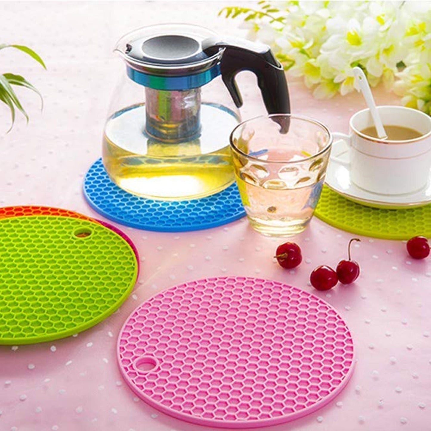 Silicone Trivet for Hot Dish and Pot, Silicone Hot Pads ( 1 pcs ) - infinityexculsivestore.com