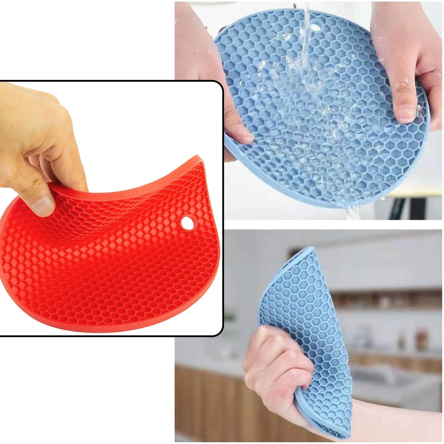 Silicone Trivet for Hot Dish and Pot, Silicone Hot Pads ( 1 pcs ) - infinityexculsivestore.com