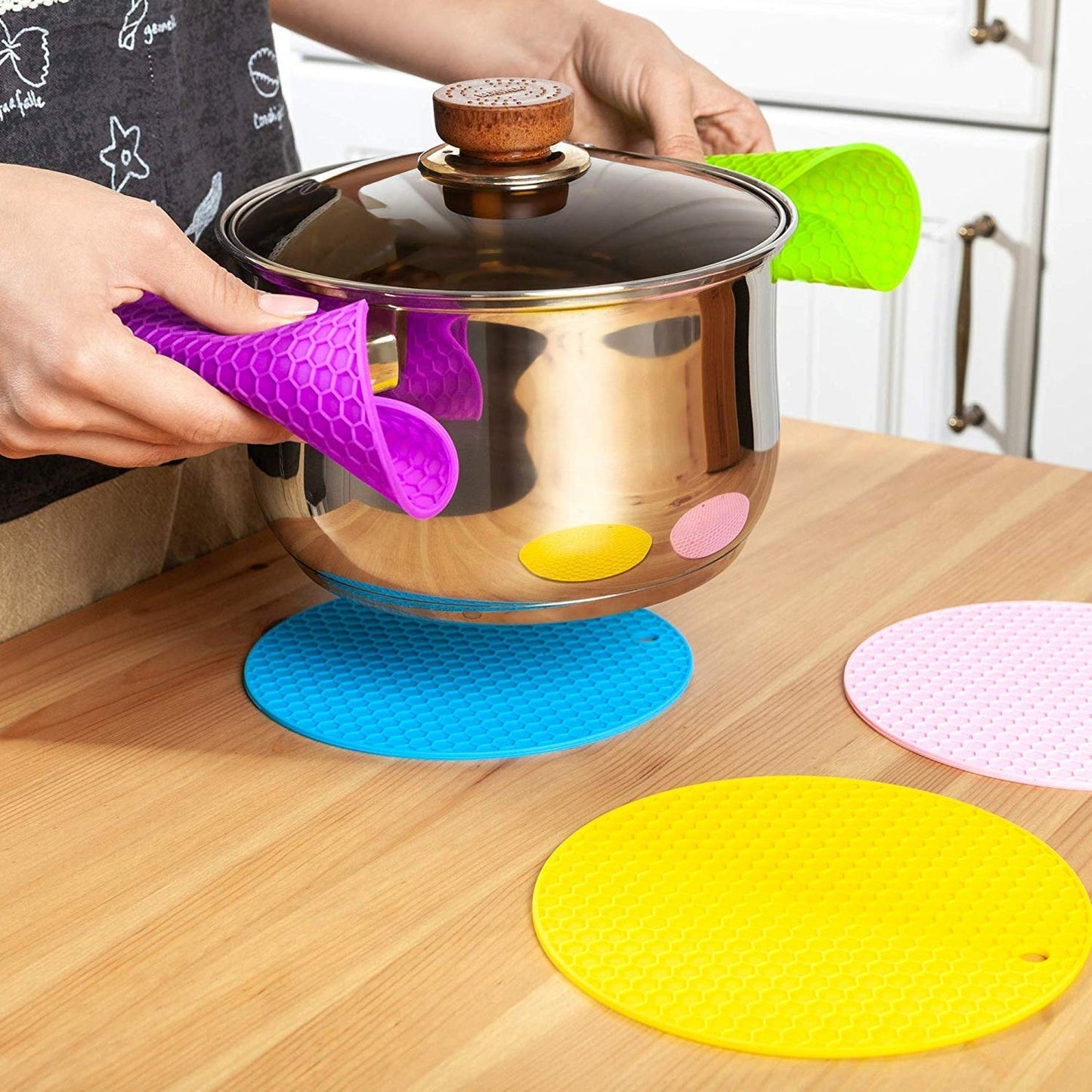 Silicone Trivet for Hot Dish and Pot, Silicone Hot Pads ( 1 pcs ) - infinityexculsivestore.com
