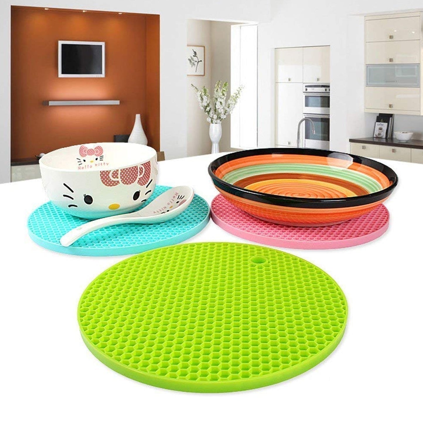 Silicone Trivet for Hot Dish and Pot, Silicone Hot Pads ( 1 pcs ) - infinityexculsivestore.com
