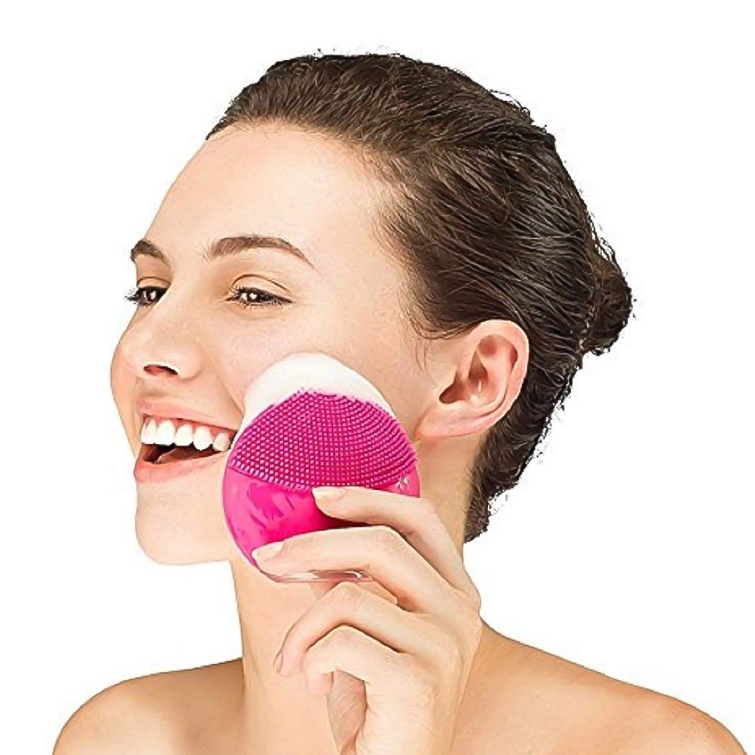 Silicone USB Facial Cleansing Brush and Face Massager (1 Pc) - infinityexculsivestore.com