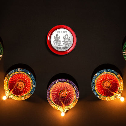 Silver color Coin for Gift & Pooja (Metal is not silver) - infinityexculsivestore.com