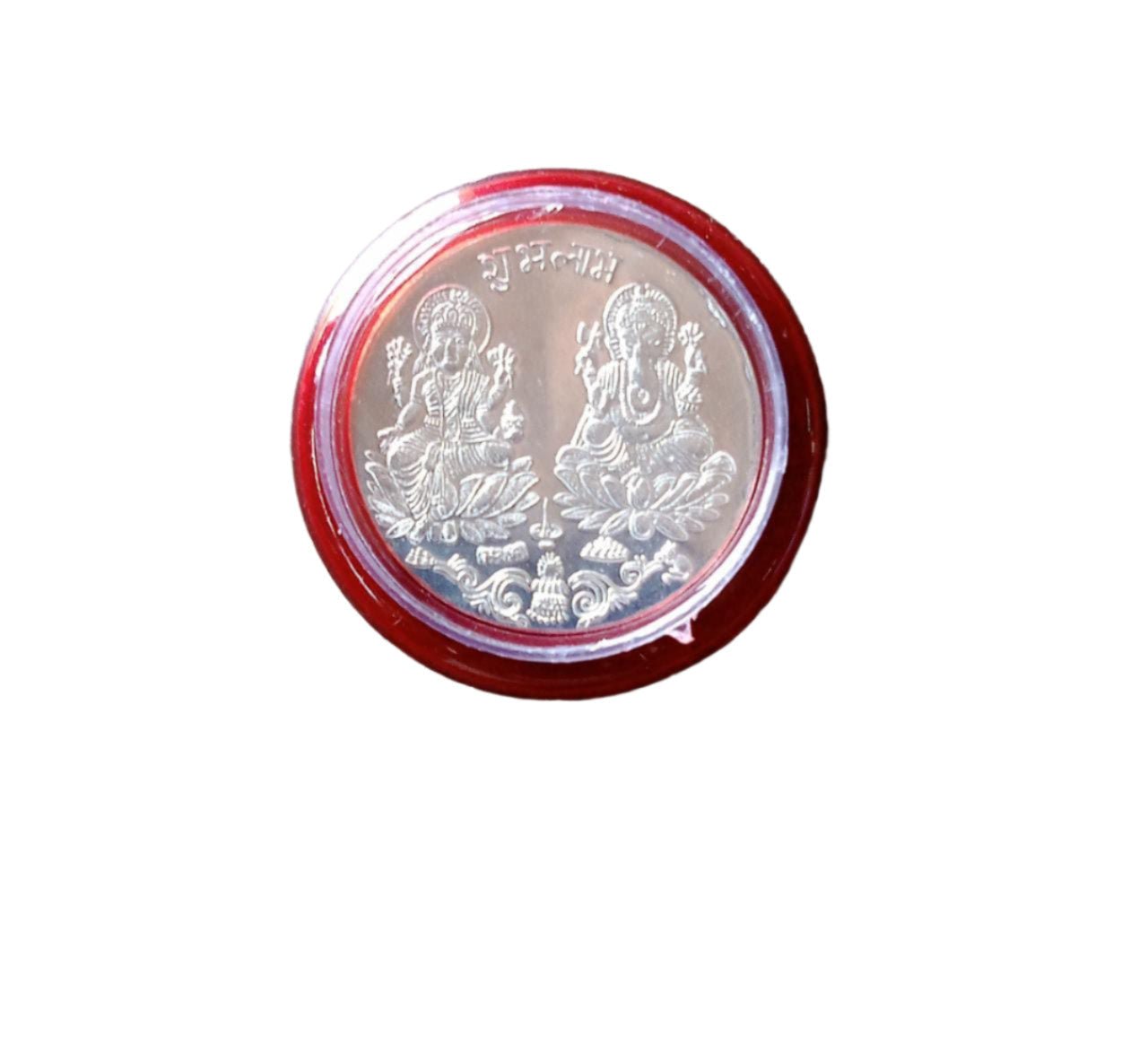 Silver color Coin for Gift & Pooja (Metal is not silver) - infinityexculsivestore.com
