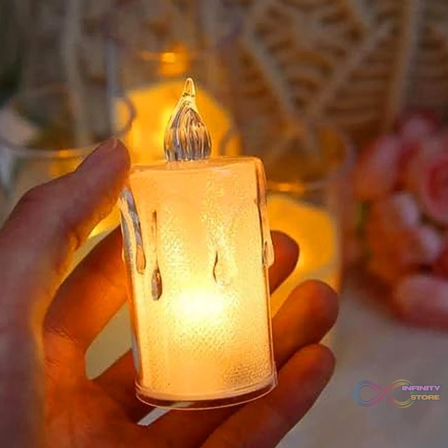 Simple Candles for Home Decoration, Crystal Candle Lights - infinityexculsivestore.com