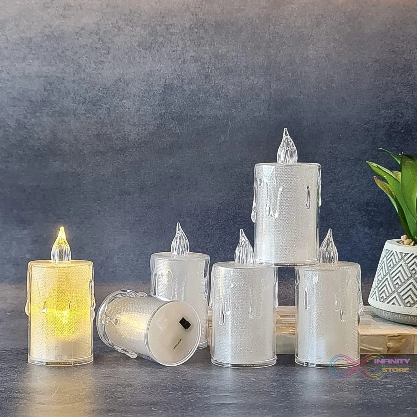 Simple Candles for Home Decoration, Crystal Candle Lights - infinityexculsivestore.com