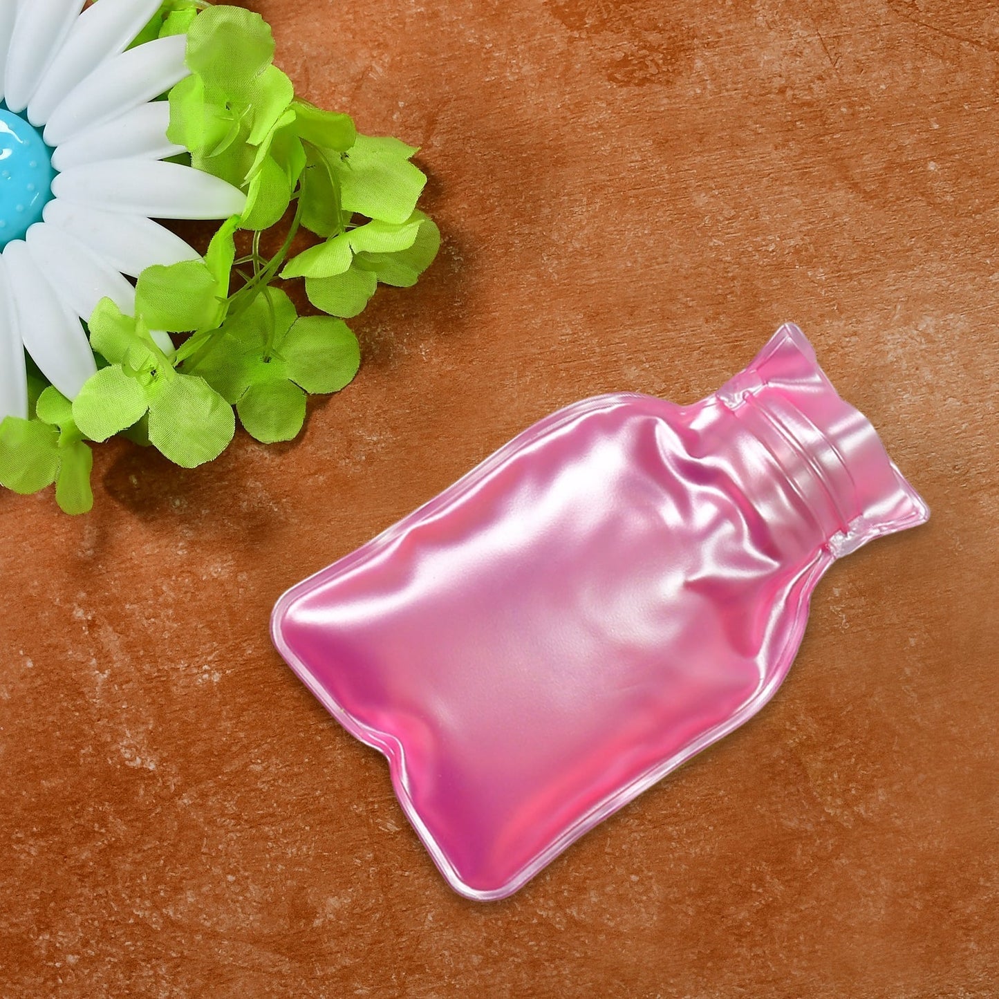 Simple Pink small Hot Water Bag with Cover for Pain Relief, Neck, Shoulder Pain and Hand, Feet Warmer, Menstrual Cramps. - infinityexculsivestore.com