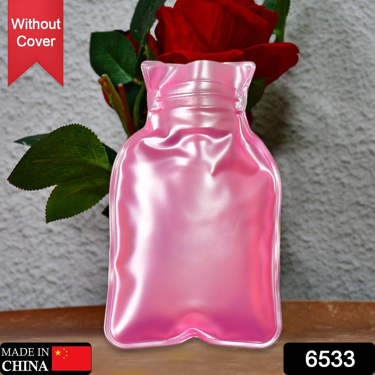 Simple Pink small Hot Water Bag with Cover for Pain Relief, Neck, Shoulder Pain and Hand, Feet Warmer, Menstrual Cramps. - infinityexculsivestore.com