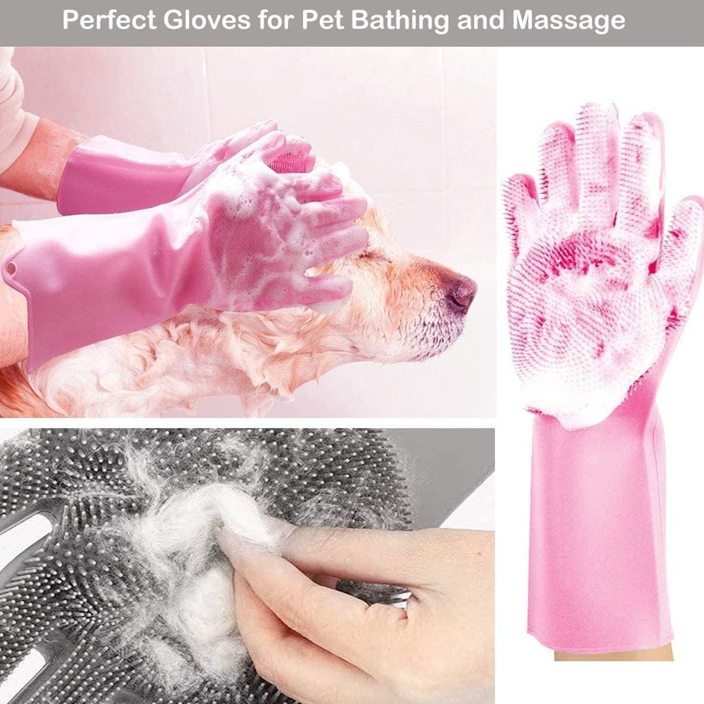 Single Left - Handed Silicone Dishwashing Glove: Scrubber, Reusable, Kitchen Cleaning - infinityexculsivestore.com