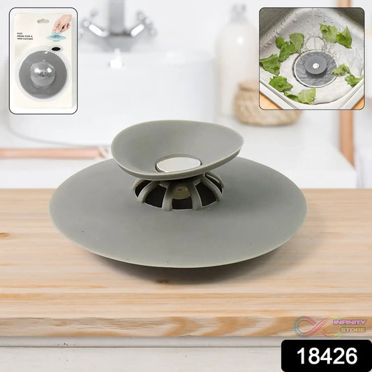 Sink Stopper Silicone Bathtub Stopper, Kitchen Sink Drain Strainer (1 Pc) - infinityexculsivestore.com