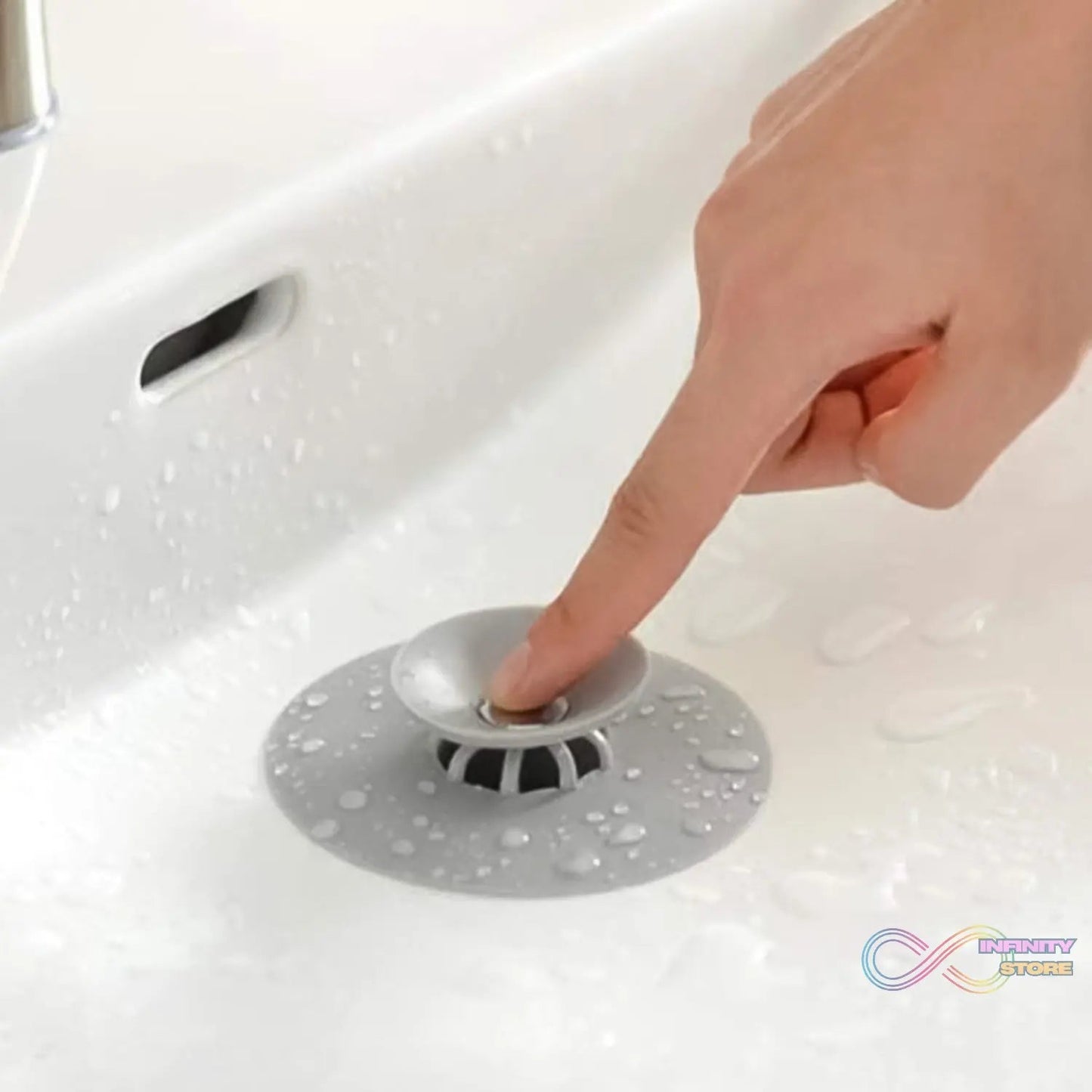 Sink Stopper Silicone Bathtub Stopper, Kitchen Sink Drain Strainer (1 Pc) - infinityexculsivestore.com