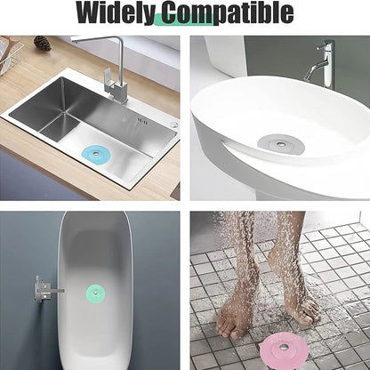 Sink Stopper Silicone Bathtub Stopper, Kitchen Sink Drain Strainer (1 Pc) - infinityexculsivestore.com