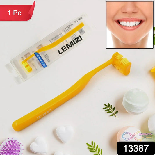 Six - Sided Soft Toothbrush, Anti - Bacterial 6 Sided Care (1 Pc/ Mix Color) - infinityexculsivestore.com