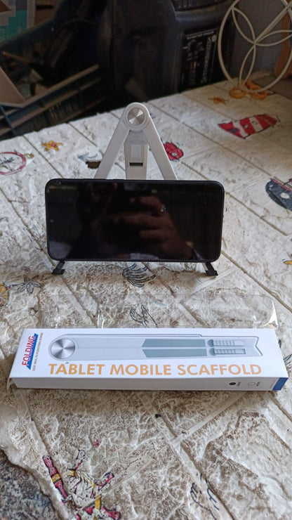 Slim Tablet Mobile Stand Adjustable Foldable Tablet Stand Scaffold (1 Pc) - infinityexculsivestore.com
