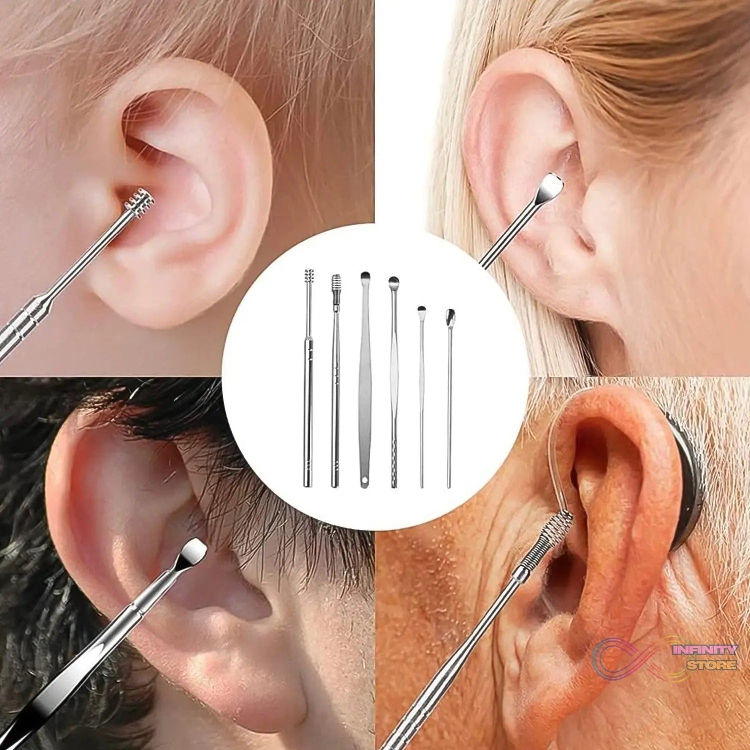 Small 6 Pcs Earwax Removal Kit - infinityexculsivestore.com