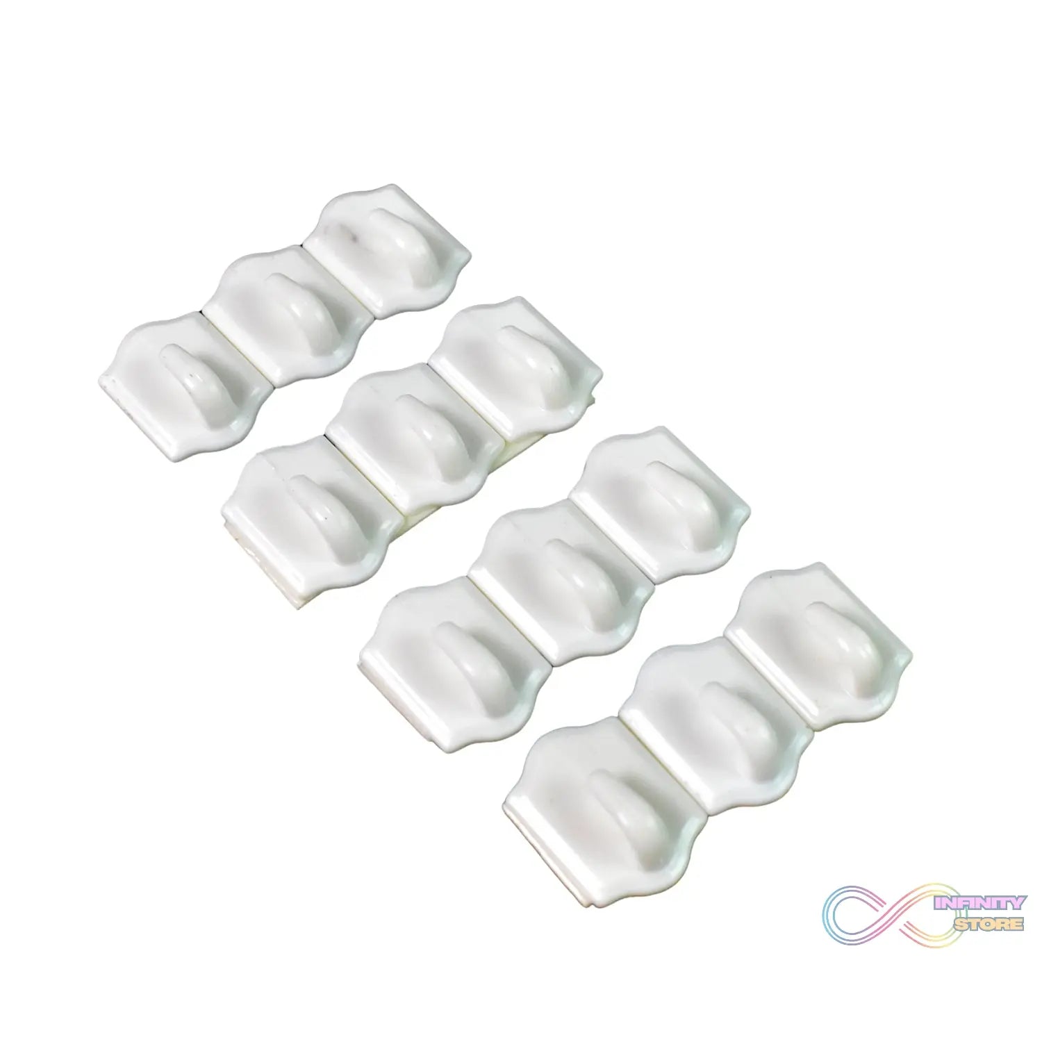 Small Adhesive Hooks for Wall Hanging Adhesive Hooks (12 pcs Set) - infinityexculsivestore.com