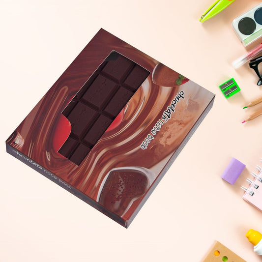 Small Chocolate Scented Diary Memo Notebook in Rectangular Chocolate Bite Shape with Original Chocolate Smell Personal Pocket Diary, Dairy book with Plain Pages for Kids - infinityexculsivestore.com