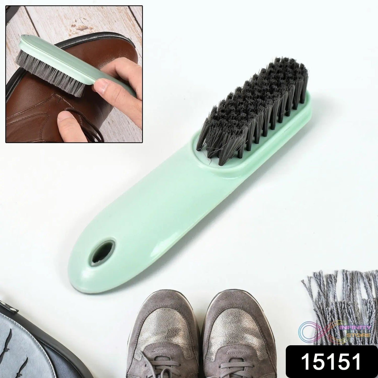 Small Cleaning Brush Shoes and Clothes Cleaning Brush (1 Pc) - infinityexculsivestore.com