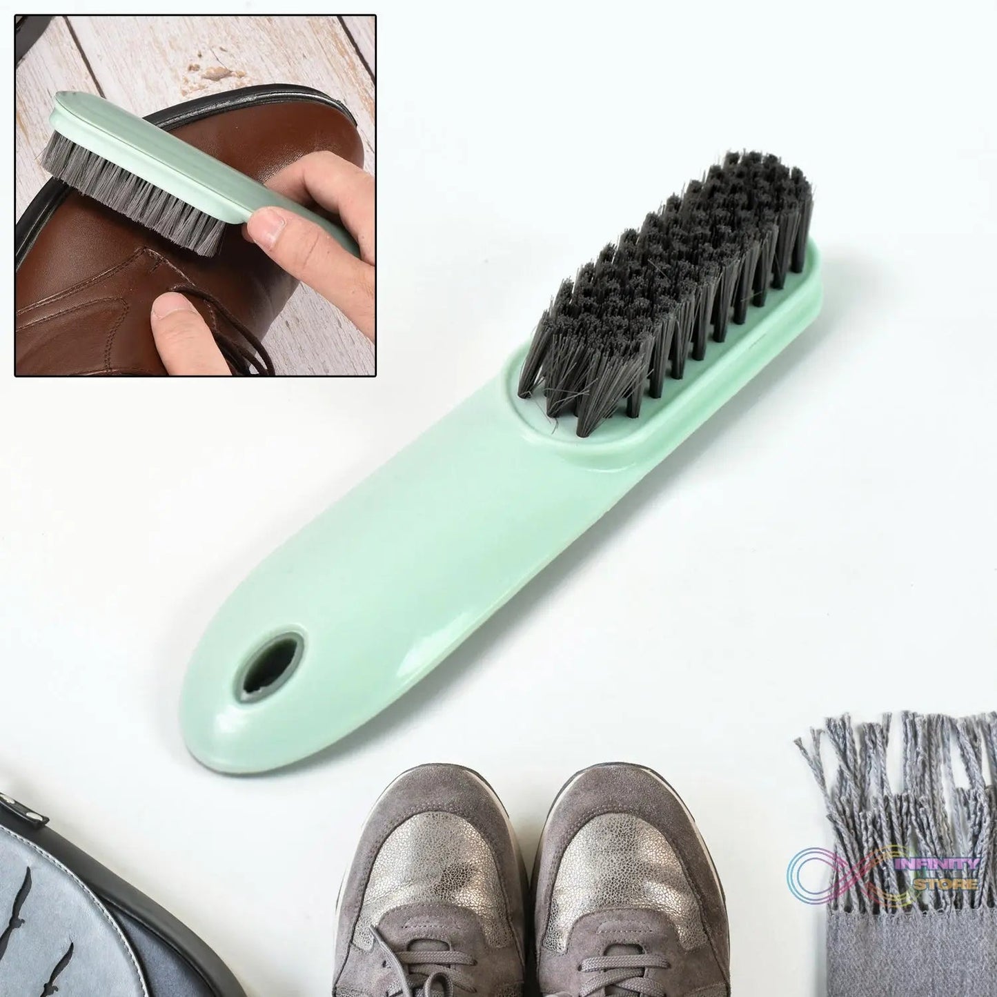 Small Cleaning Brush Shoes and Clothes Cleaning Brush (1 Pc) - infinityexculsivestore.com