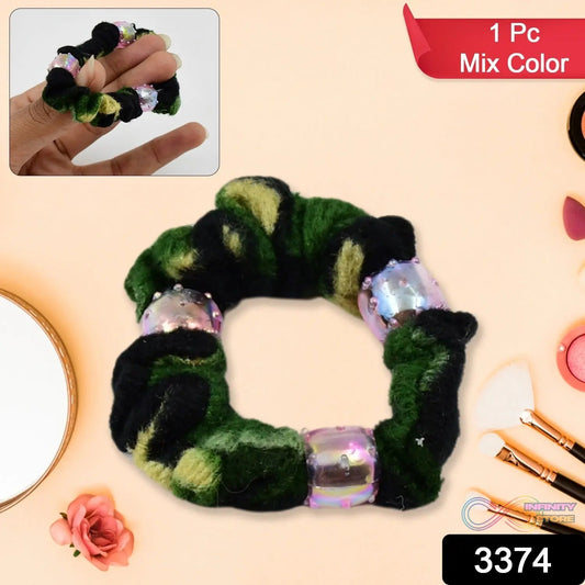 Small Hair Rubber Bands (Pack of 1 / Multicolour / Design) - infinityexculsivestore.com