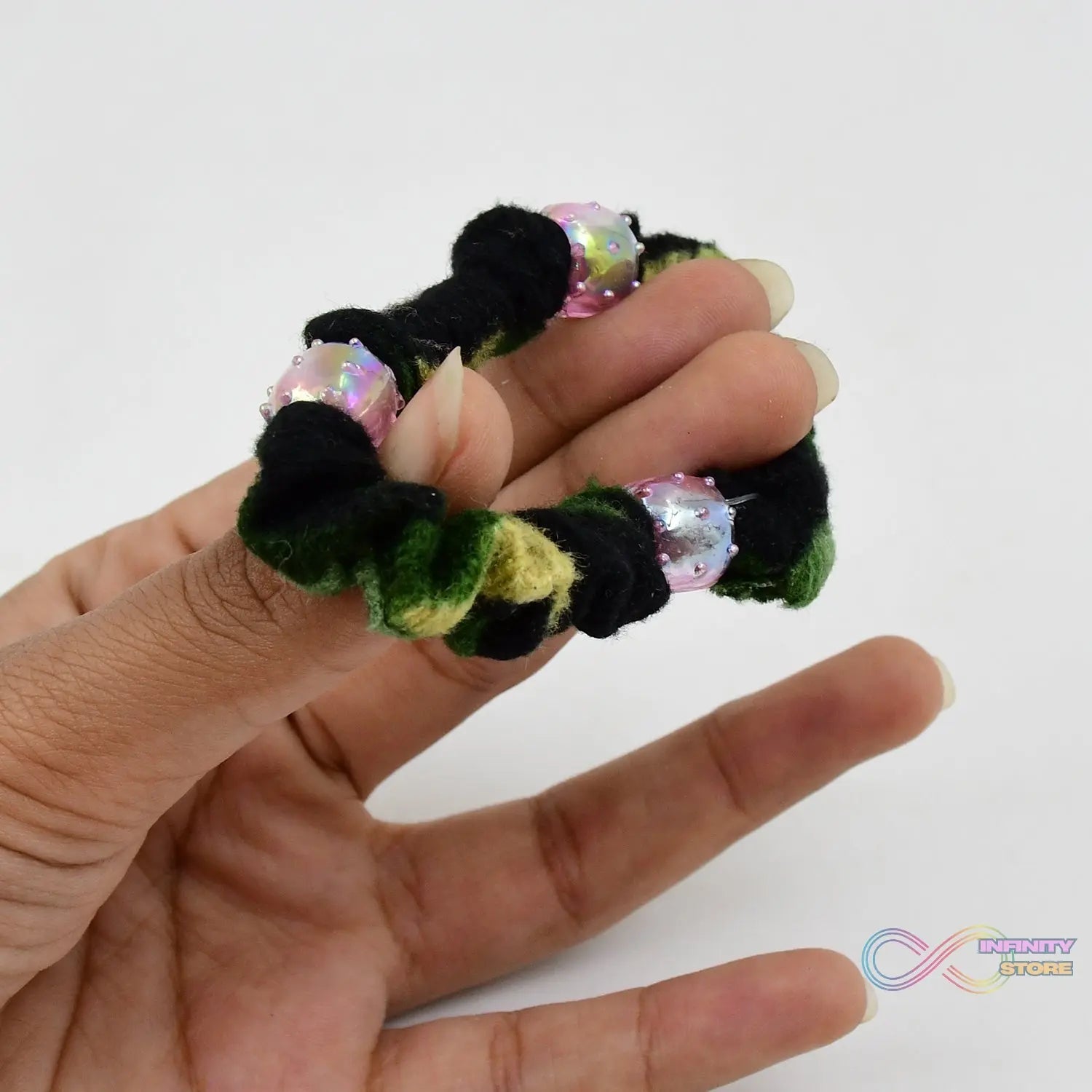 Small Hair Rubber Bands (Pack of 1 / Multicolour / Design) - infinityexculsivestore.com