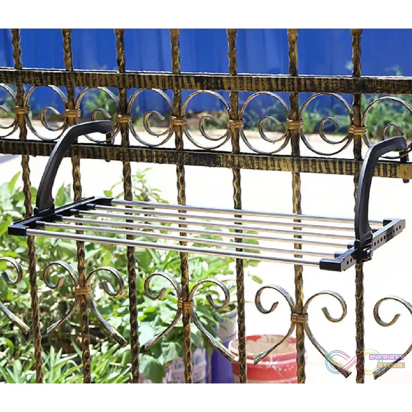 Window and balcony cloth drying rack