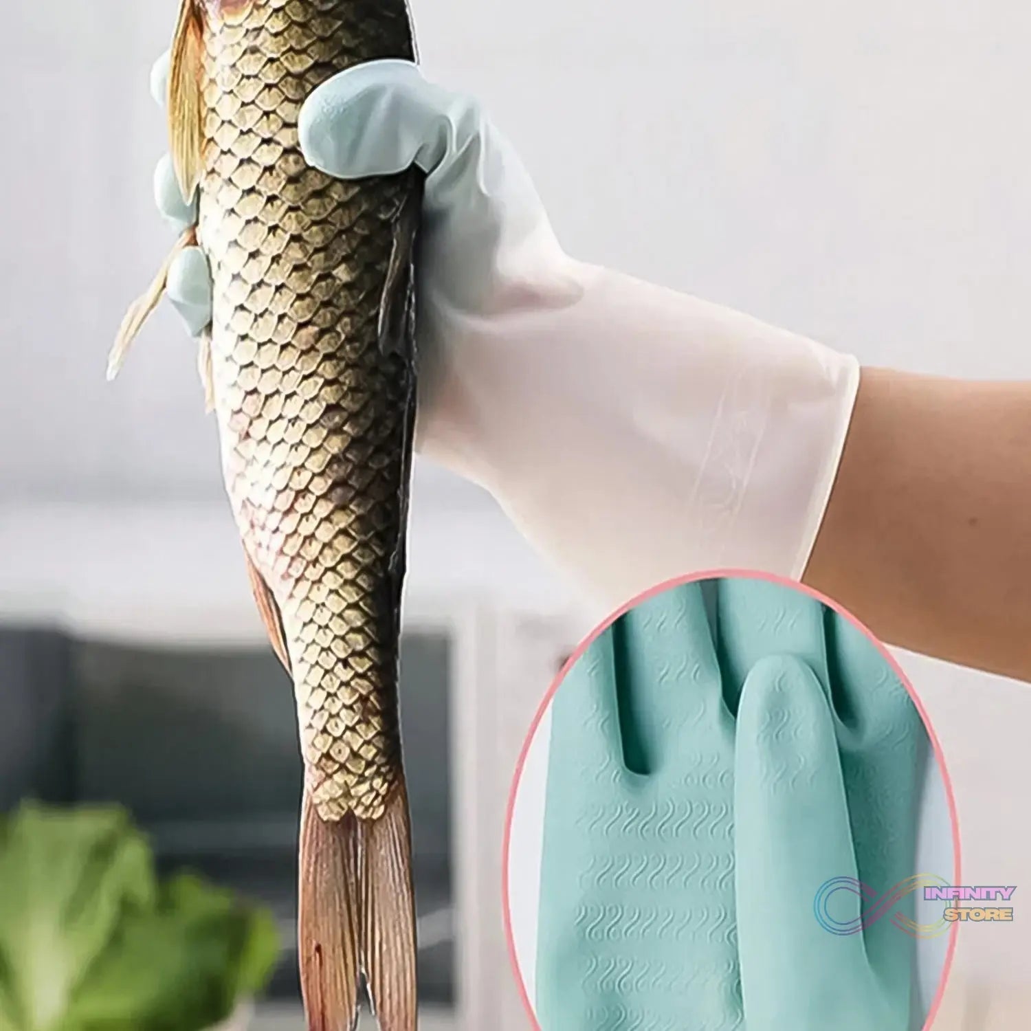 Small Household Cleaning Gloves, Rubber Gloves (2 Pc Set) - infinityexculsivestore.com