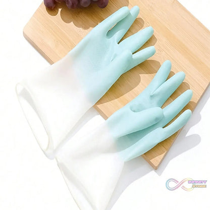 Small Household Cleaning Gloves, Rubber Gloves (2 Pc Set) - infinityexculsivestore.com