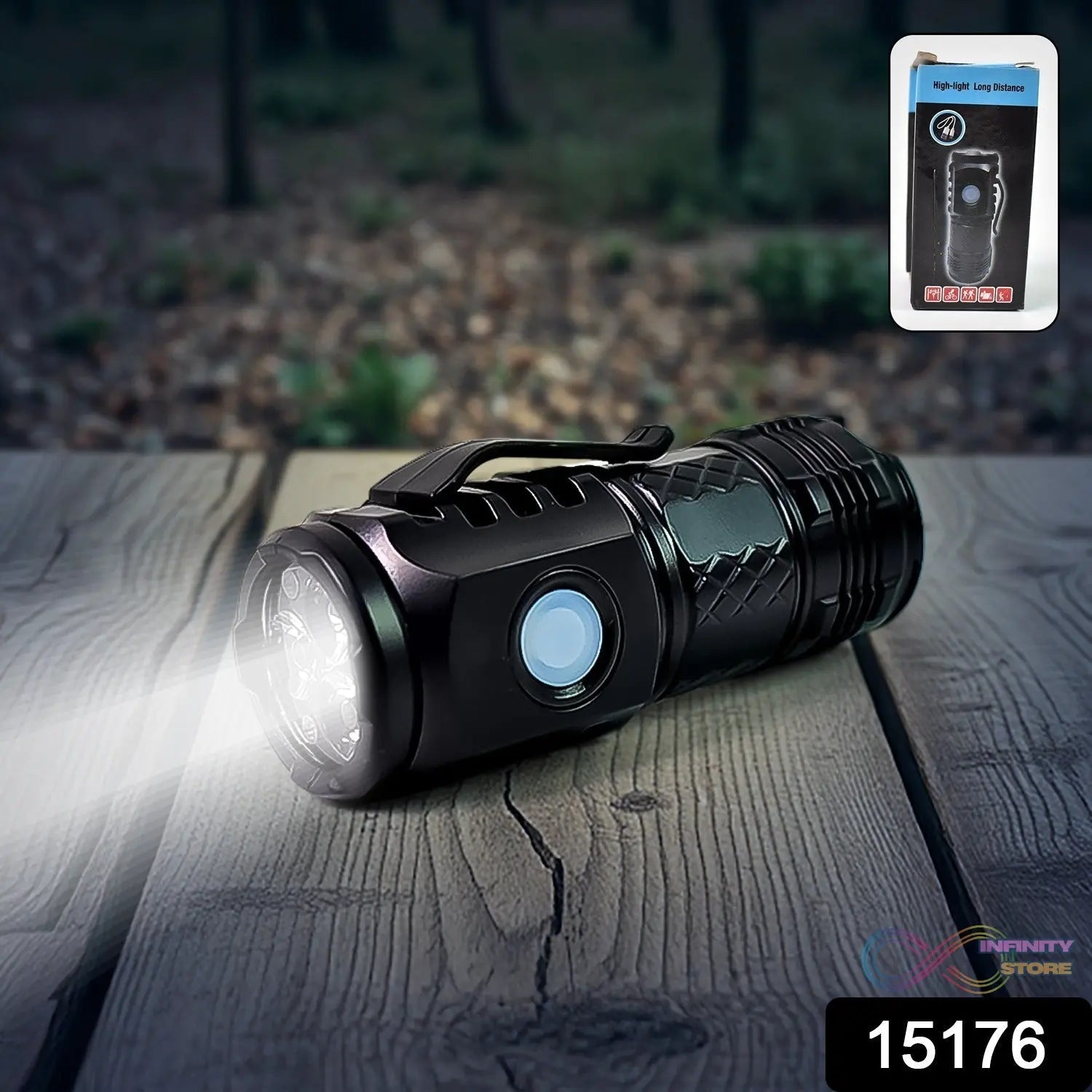 Small LED Torch, 5 Lighting Modes (1 Pc) - infinityexculsivestore.com