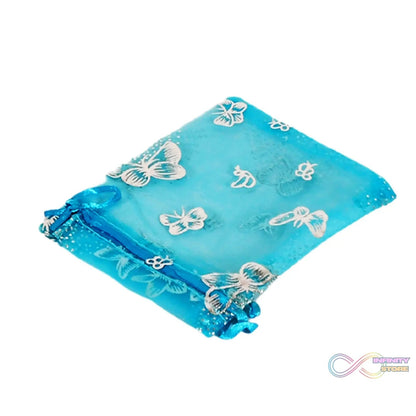 Organza Return Gift Bags Small Mesh Bags Drawstring Gift Bags Christmas Drawstring Organza Gift Bags, Wedding Party Festival Gift Bags, Jewellery Packing Pouch Dry Fruit Pouch 10×12 Cm (100 Pcs Set) - infinityexculsivestore.com