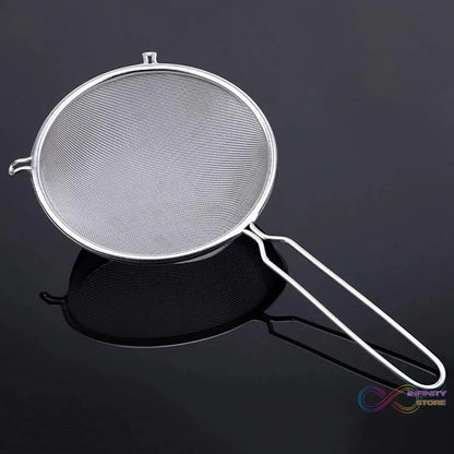 Small Mesh Strainer With Handle Stainless Steel Oil Straine, Mesh Sieve Strainer (1 Pc) - infinityexculsivestore.com