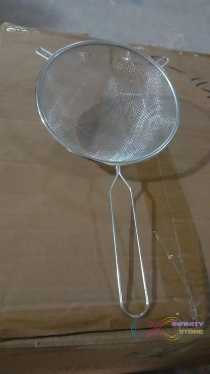 Small Mesh Strainer With Handle Stainless Steel Oil Straine, Mesh Sieve Strainer (1 Pc) - infinityexculsivestore.com