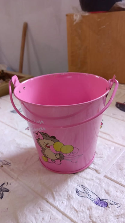 Small Metal Buckets with Handles, Bucket Plant Kids Pot Plant Succulents Metal Flower Bucket Metal Bucket Ice Bucket Metal Succulent Flower Pot Creativity (1 Pc) - infinityexculsivestore.com