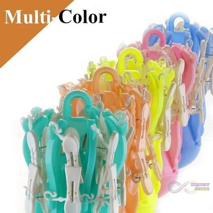 Small Octopus Folding Hanging Dryer Round Folding with 16 Pegs (Multicolor) - infinityexculsivestore.com