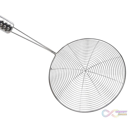 Kitchen strainer for small quantities of hot oil