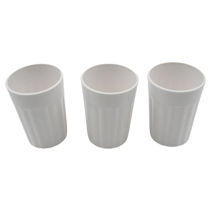 Small Plastic Coffee / Tea Cups Reusable Plastic Cup Mug Lightweight Microwavable Safe Unbreakable Camping Coffee Mugs for Tea Milk Water Juice Tea (3 Pcs Set) - infinityexculsivestore.com