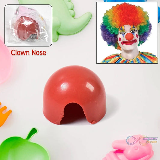Small Plastic Joker Clown Nose toy (1 Pc / Mix Color & Design) - infinityexculsivestore.com