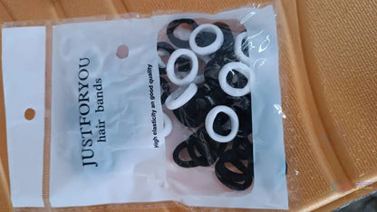 Small Ponytail Holder Bands for Hair Rubber Bands (Pack of 50 / Multicolour) - infinityexculsivestore.com