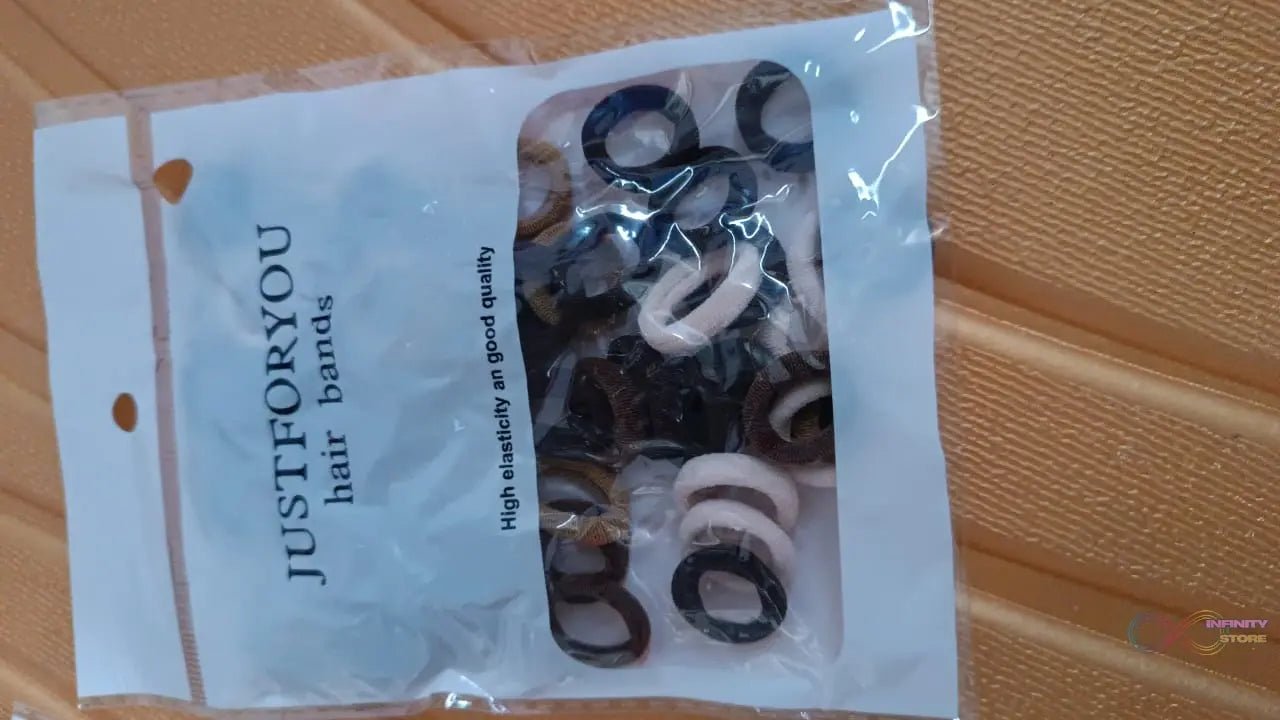 Small Ponytail Holder Bands for Hair Rubber Bands (Pack of 50 / Multicolour) - infinityexculsivestore.com