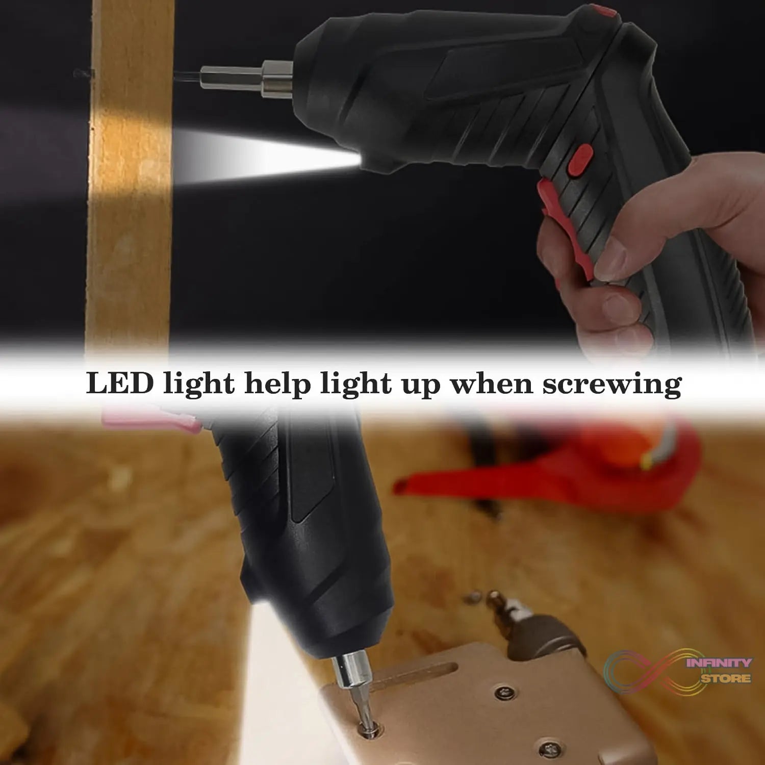 Small Screwdriver with LED Light, Screwdrivers Bit Set (48 Pcs Set) - infinityexculsivestore.com