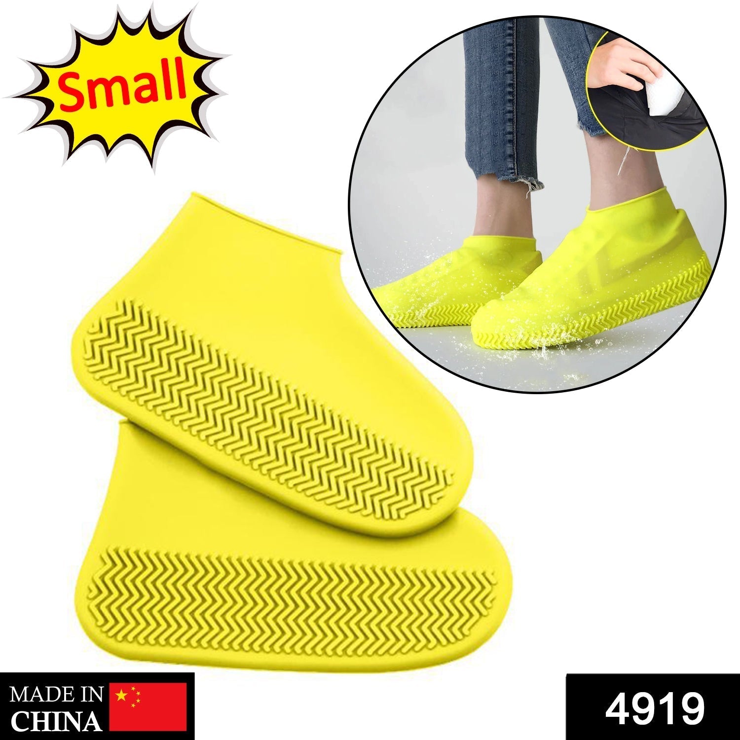 Small Silicone Shoe Covers: Waterproof & Anti - Skid for Rain & Bike - infinityexculsivestore.com