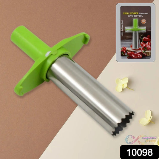 Small Stainless Steel Chili Corer Remover Kitchen Tool (1 Pc) - infinityexculsivestore.com