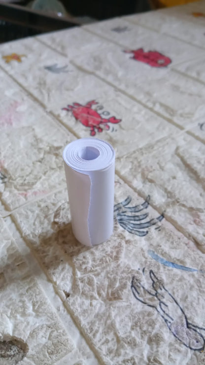Small Thermal Printer Paper, Printing Paper Roll Aging Resistant Fast Color Rendering Portable Clear Printing for Travel (1 Pc / Printing Paper Roll ) - infinityexculsivestore.com