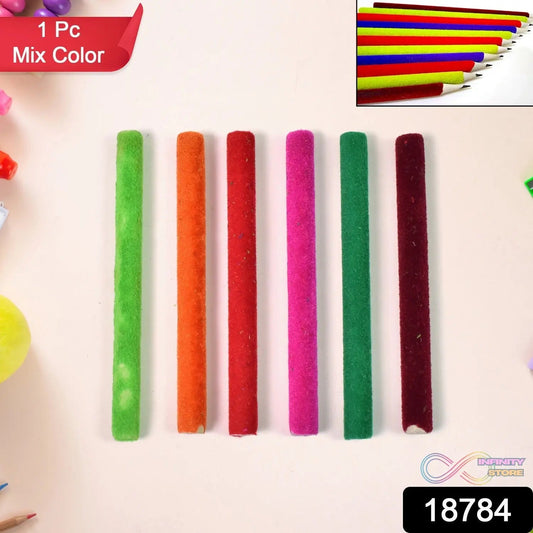 Small Velvet Pencil (1 Pc / Mix Color & Design) - infinityexculsivestore.com