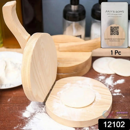 Small Wooden Dumpling Press Tool Tortilla Press Dough Dumpling (1 Pc) - infinityexculsivestore.com