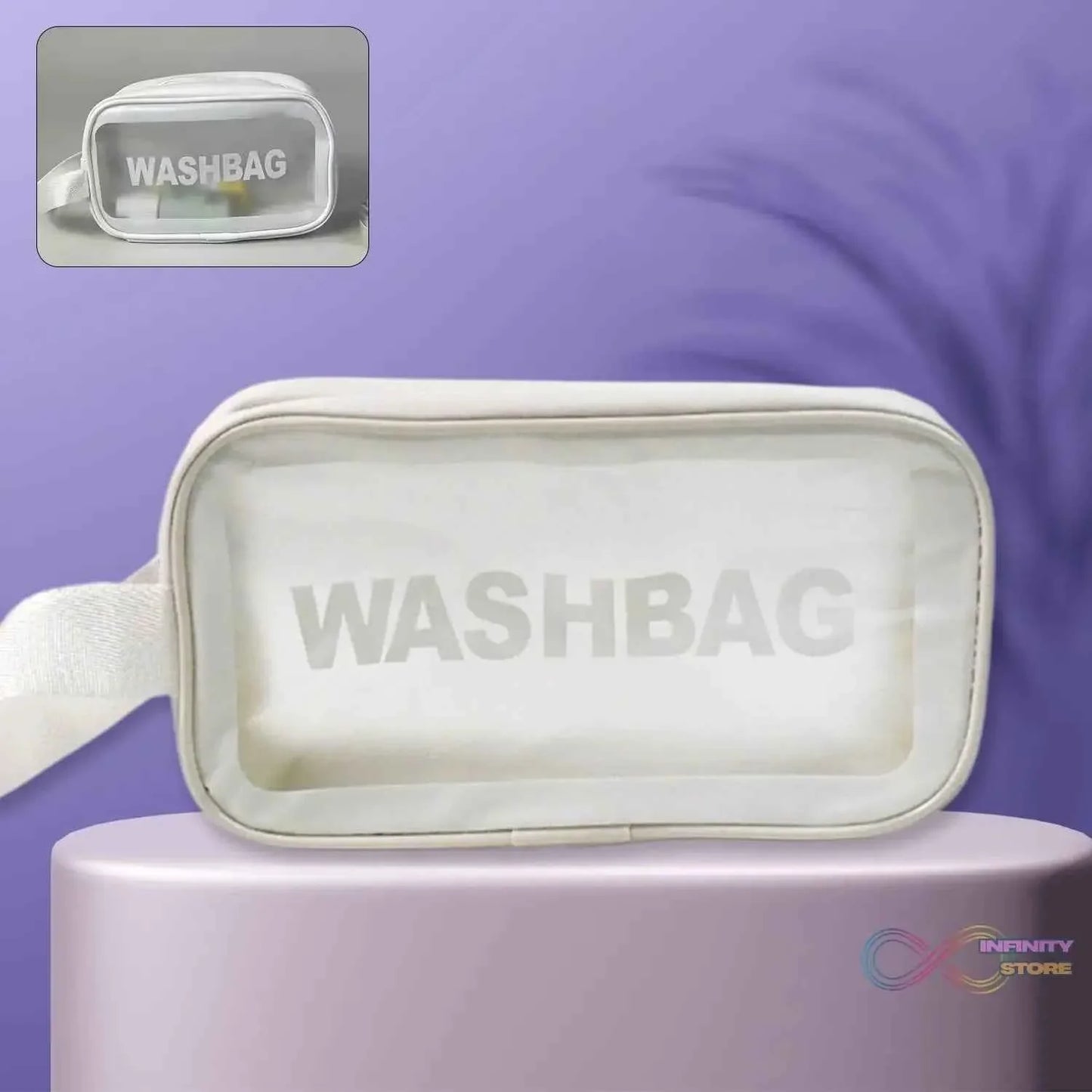 Small Zippered Cosmetic Pouch, Toiletry Bag for Cosmetics (1 Pc) - infinityexculsivestore.com