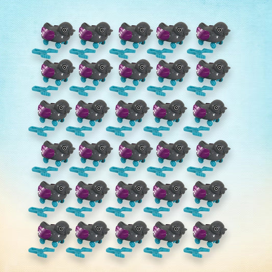Small push back duck toy, Ejectable spring tail duck, Small DIY duck Toy (30 Pcs Set) - infinityexculsivestore.com