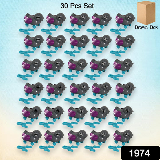 Small push back duck toy, Ejectable spring tail duck, Small DIY duck Toy (30 Pcs Set) - infinityexculsivestore.com